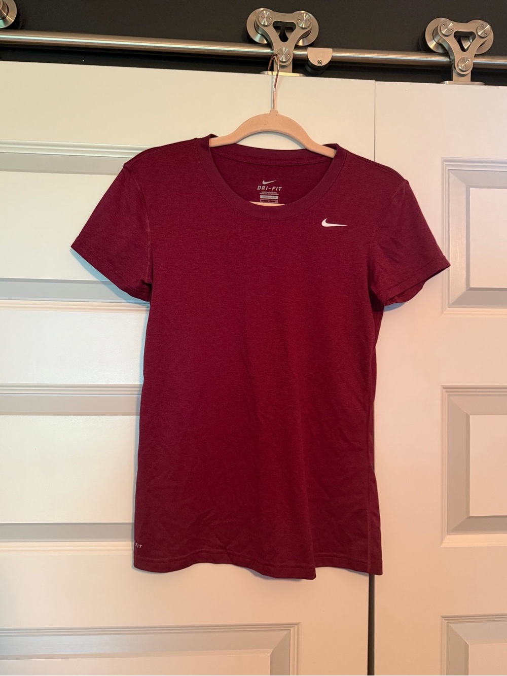 Nike Women's Dri-FIT Short Sleeve Tee - Maroon